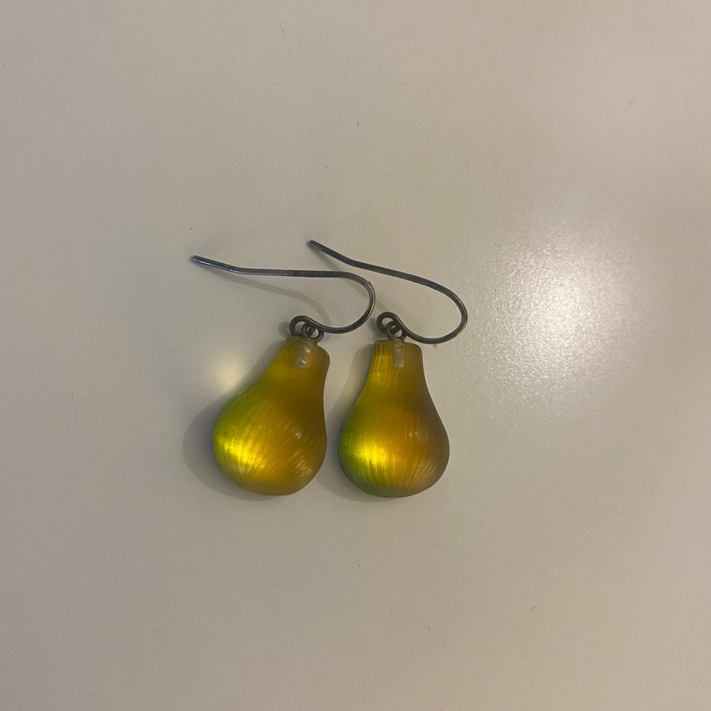 Alexis Bittar - Pear Lucite Earrings 🍐